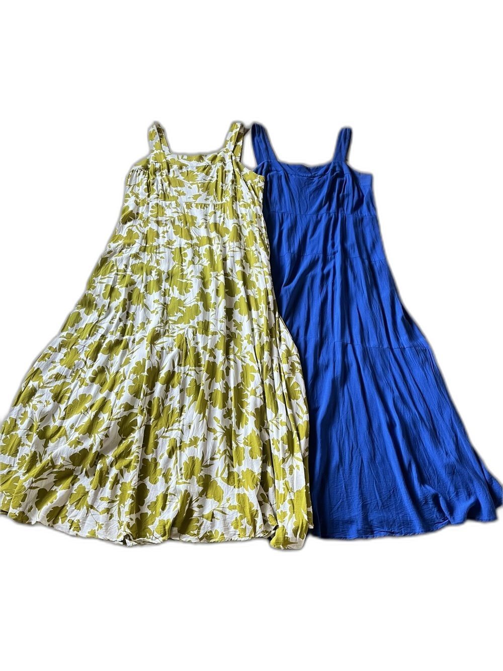 Lot of 2 Vince Camuto 2X dresses. Square neck maxi dress, flowing silhouette